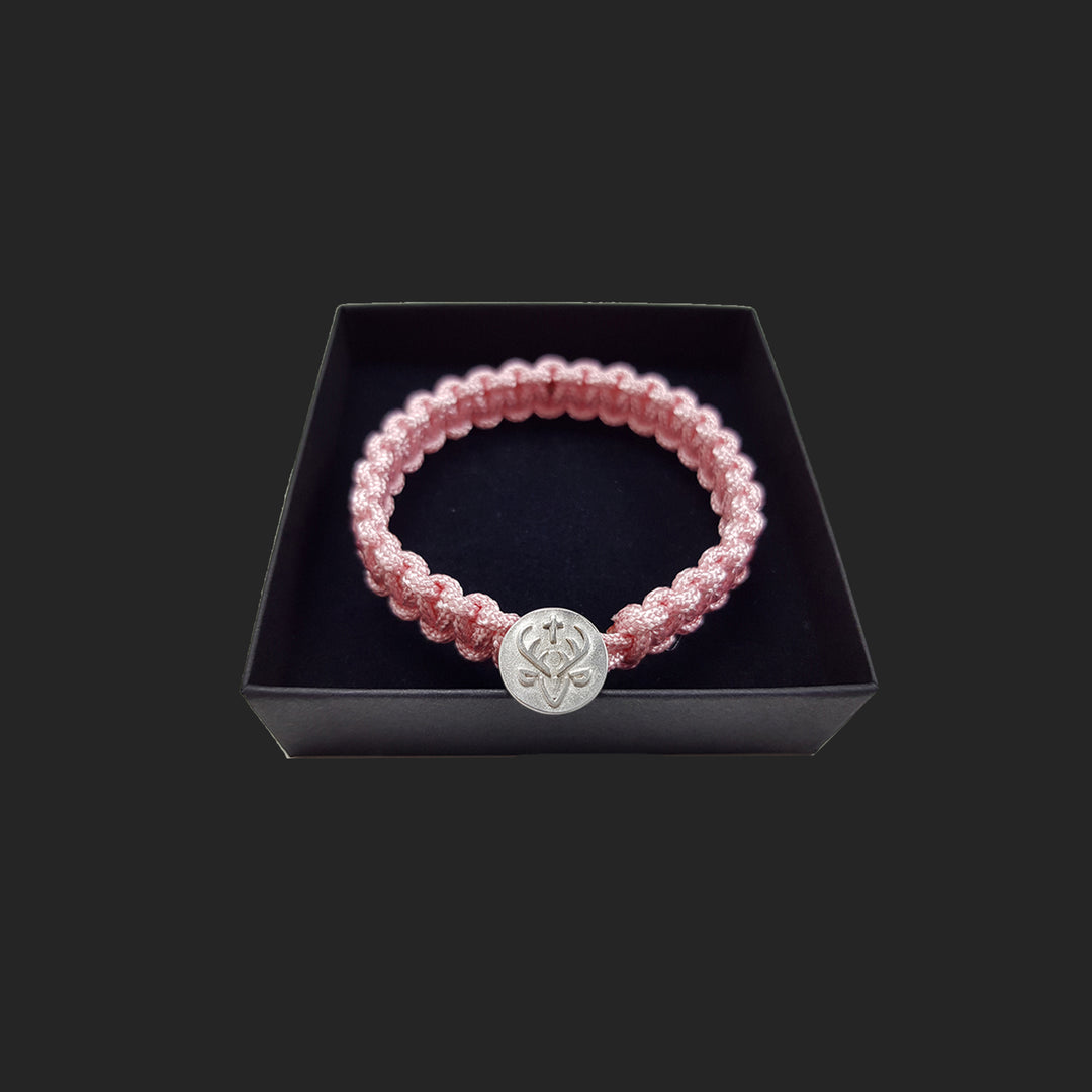 Jagdstolz Armband Pink Logo Silber