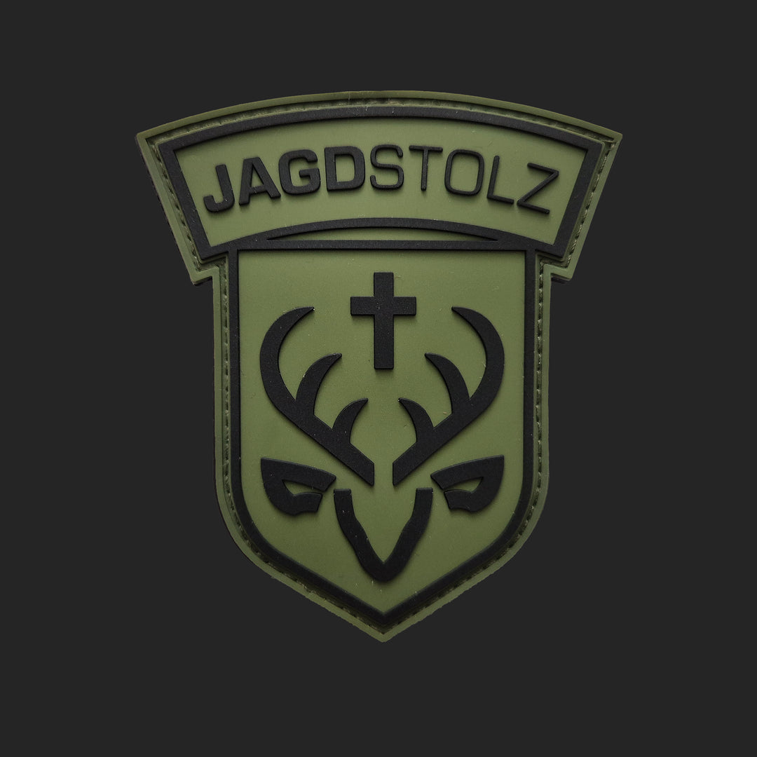 Jagdstolz Patch LOGO OLIV/SCHWARZ