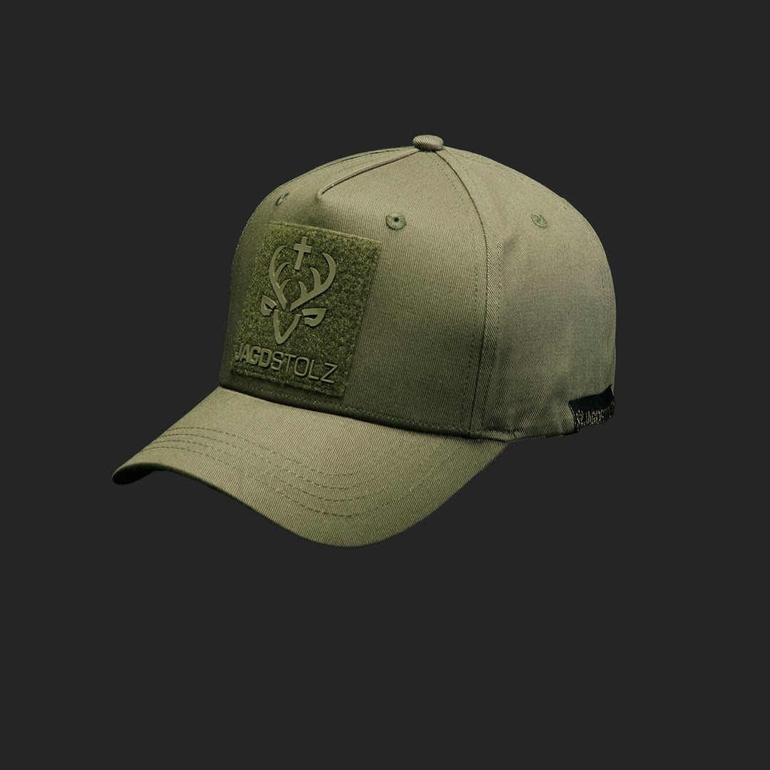 Jagdstolz Jubiläums-Cap Oliv Patch Barsch
