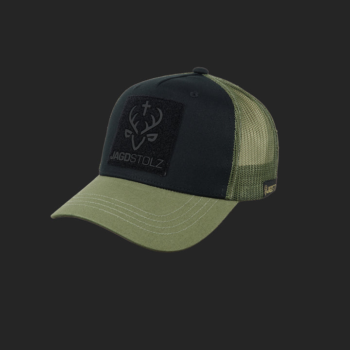 Jagdstolz Trucker Cap Schwarz/Oliv