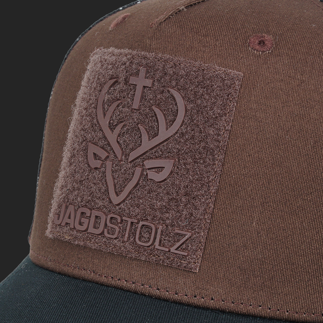 Jagdstolz Trucker Cap Braun/Schwarz Patch Drahthaar