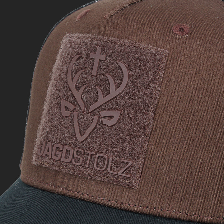 Jagdstolz Trucker Cap Braun/Schwarz Patch Drahthaar