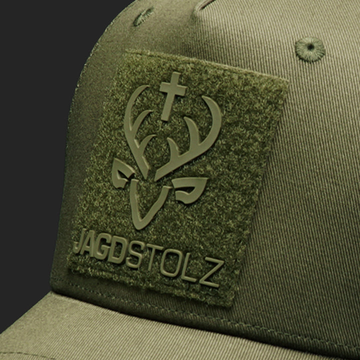 Jagdstolz Jubiläums-Cap Oliv Patch Barsch