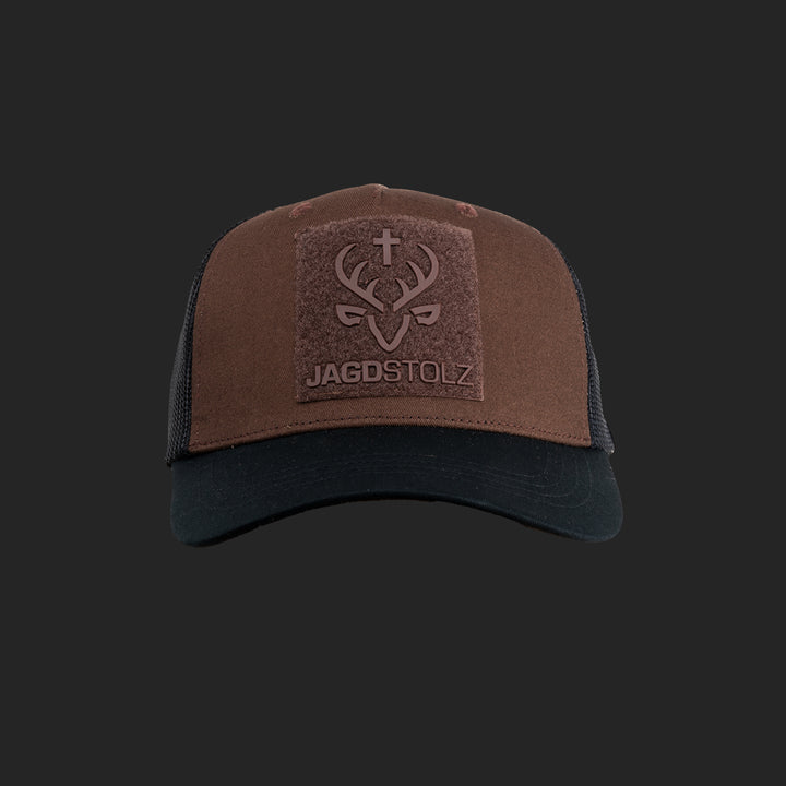 Jagdstolz Trucker Cap Braun/Schwarz Patch Drahthaar