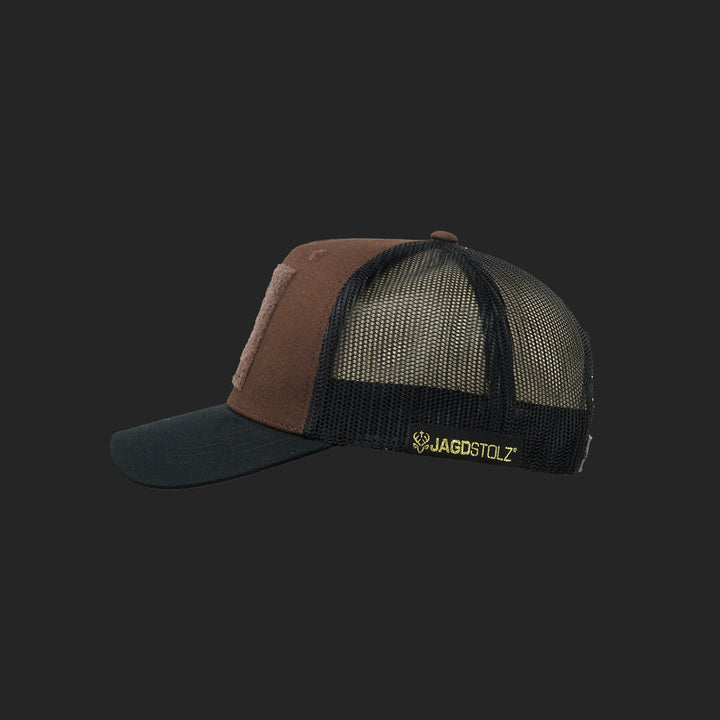 Jagdstolz Trucker Cap Braun/Schwarz Patch Drahthaar