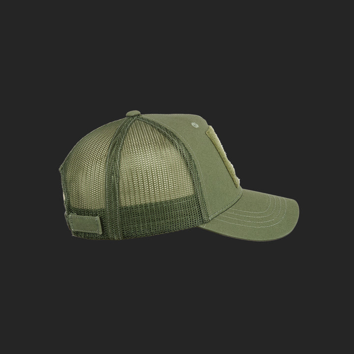 Jagdstolz Trucker Cap Oliv Patch Rehbock