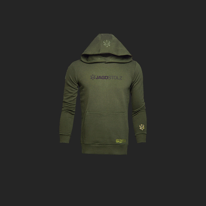 Jagdstolz Hoodie KITZ Logo Schwarz