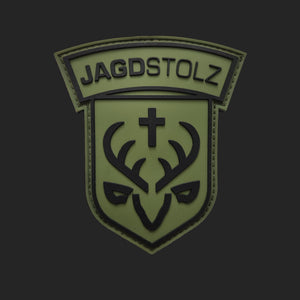Jagdstolz Patch LOGO OLIV/SCHWARZ