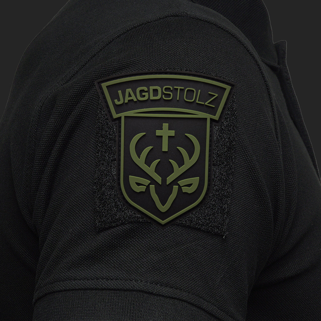 Jagdstolz Polo Schwarz