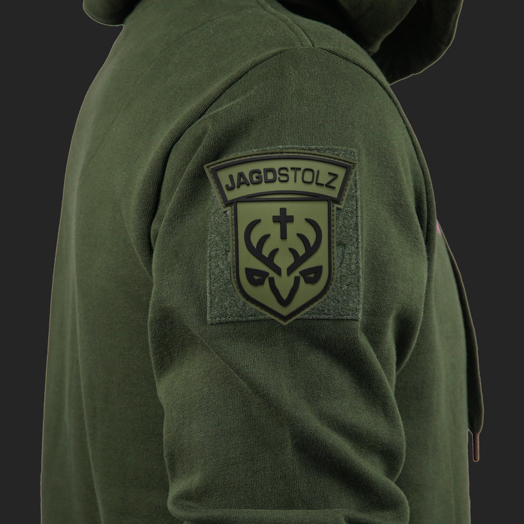 Jagdstolz Hoodie Logo Hirsch