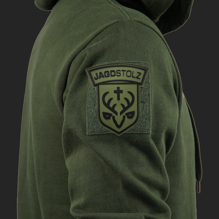 Jagdstolz Hoodie Logo Hirsch