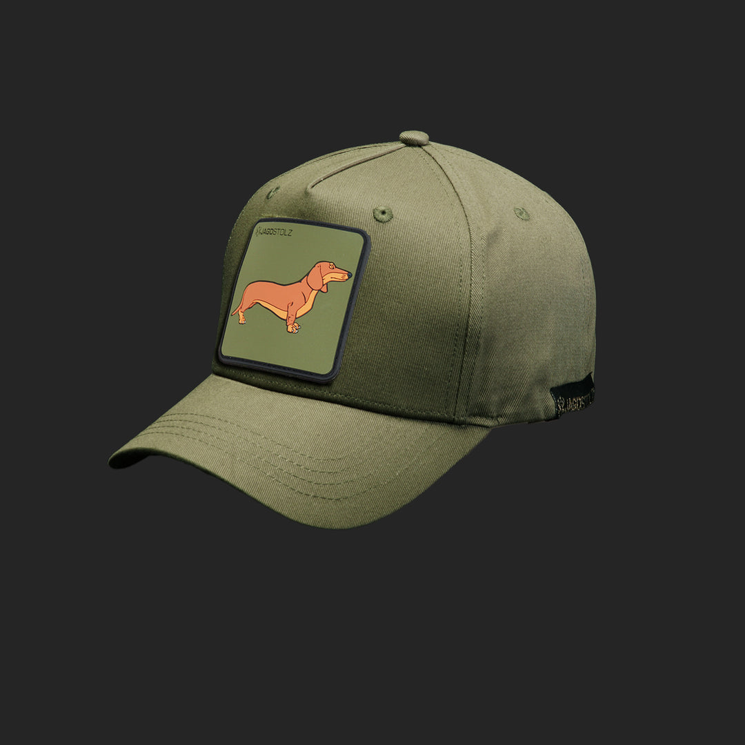 Jagdstolz Jubiläums-Cap Oliv Patch Dackel