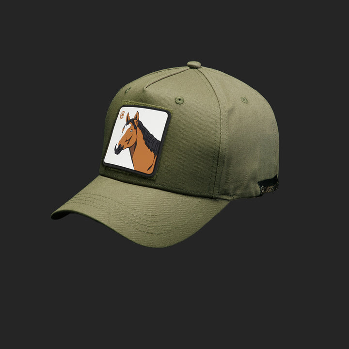 Jagdstolz Jubiläums-Cap Oliv Patch Pferd