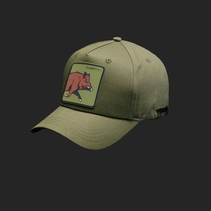 Jagdstolz Jubiläums-Cap Oliv Patch Wildschwein