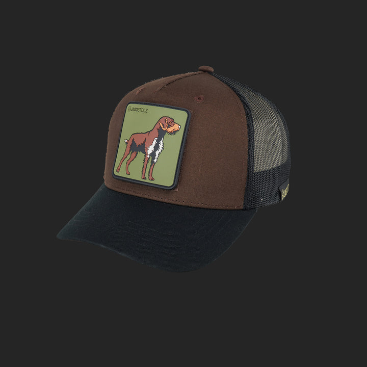 Jagdstolz Trucker Cap Braun/Schwarz Patch Drahthaar