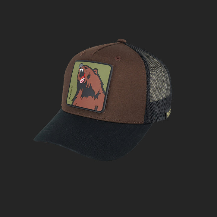 Jagdstolz Trucker Cap Braun/Schwarz Patch NBH Grizzly