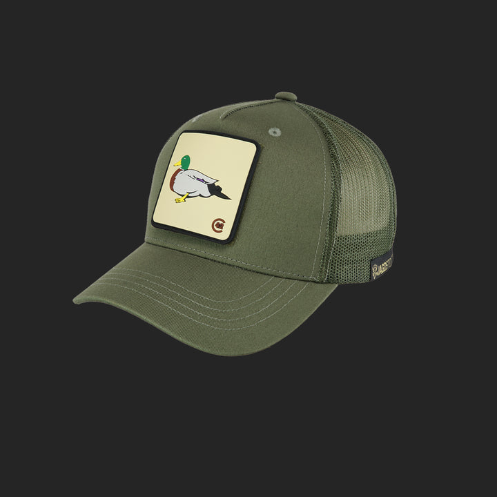 Jagdstolz Trucker Cap Oliv Patch Ente
