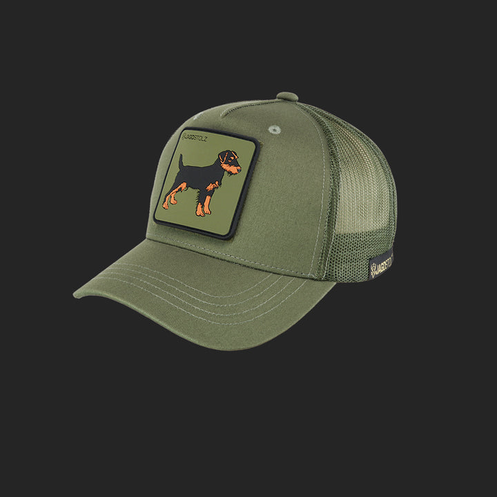 Jagdstolz Trucker Cap Oliv Patch Terrier