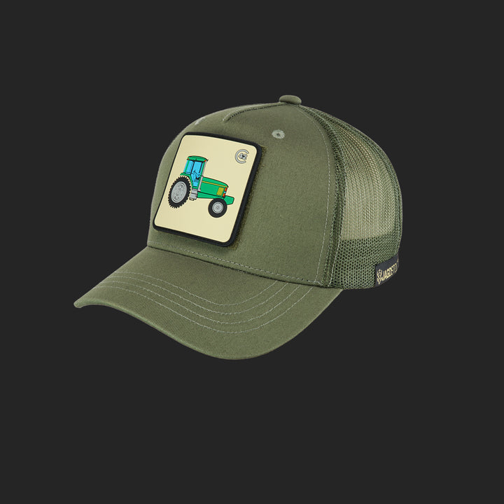 Jagdstolz Trucker Cap Oliv Patch Traktor