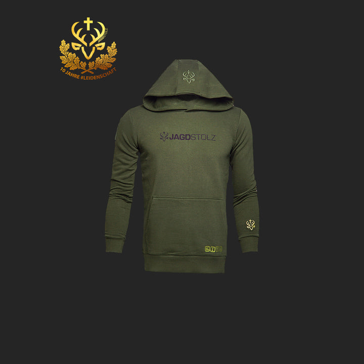 Jagdstolz Hoodie KITZ Logo Schwarz