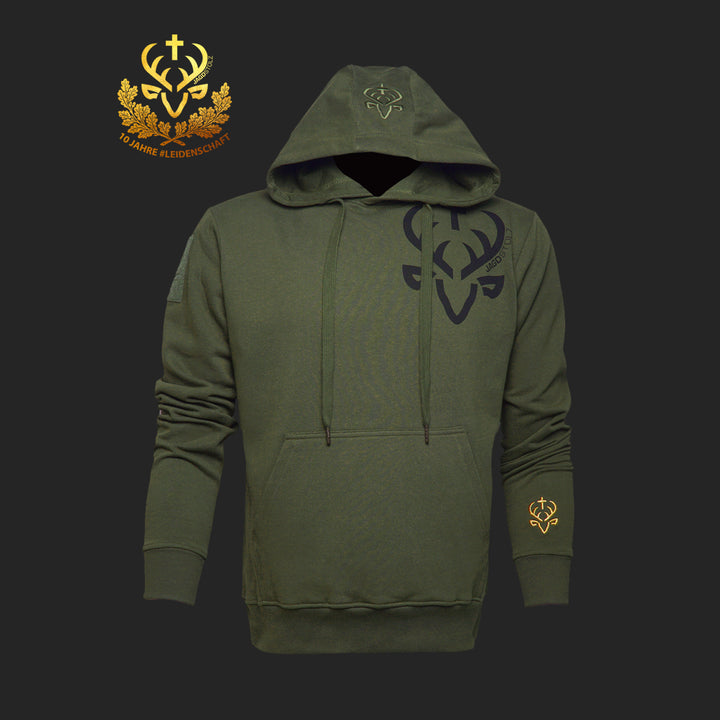 Jagdstolz Hoodie Logo Hirsch