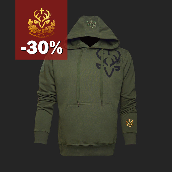 Jagdstolz Hoodie Logo Hirsch