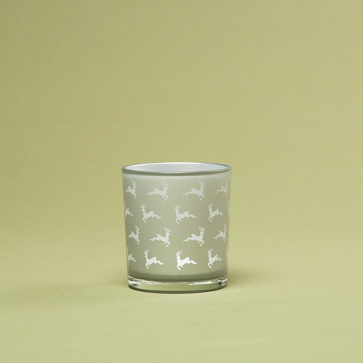 Edzard Teelichtglas Hiti mit Hirschmotiv