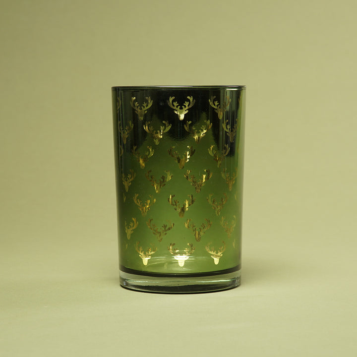 Edzard Windlicht Dirk mit Hirschmotiv 18cm