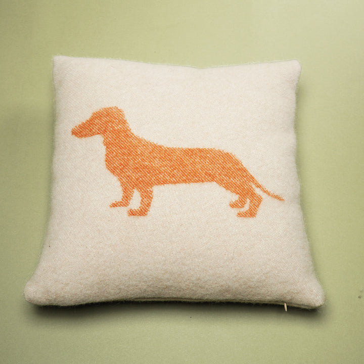 Belpo - Wollkissen Dackel Orange