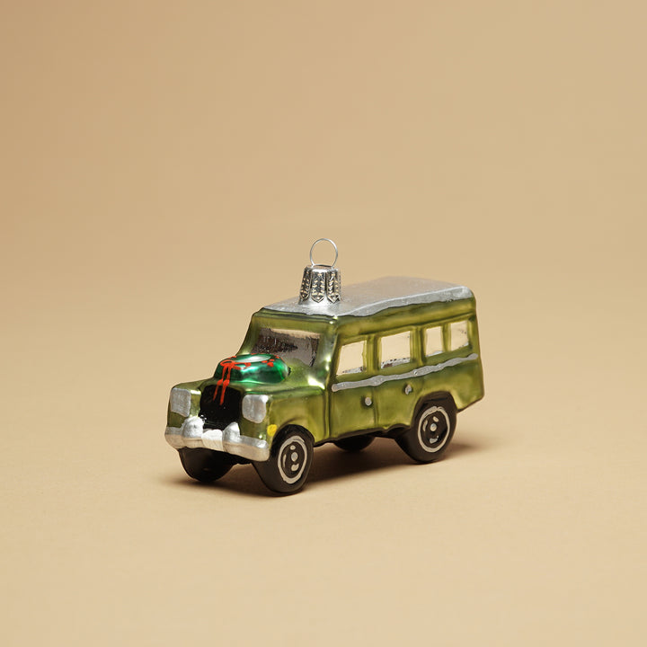 Weihnachtsbaumanhänger Defender Geländewagen Grün